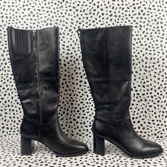 MADEWELL Women's True Black The Selina Tall Boot Extended Calf SZ 9-M NH210 - Picture 3 of 13
